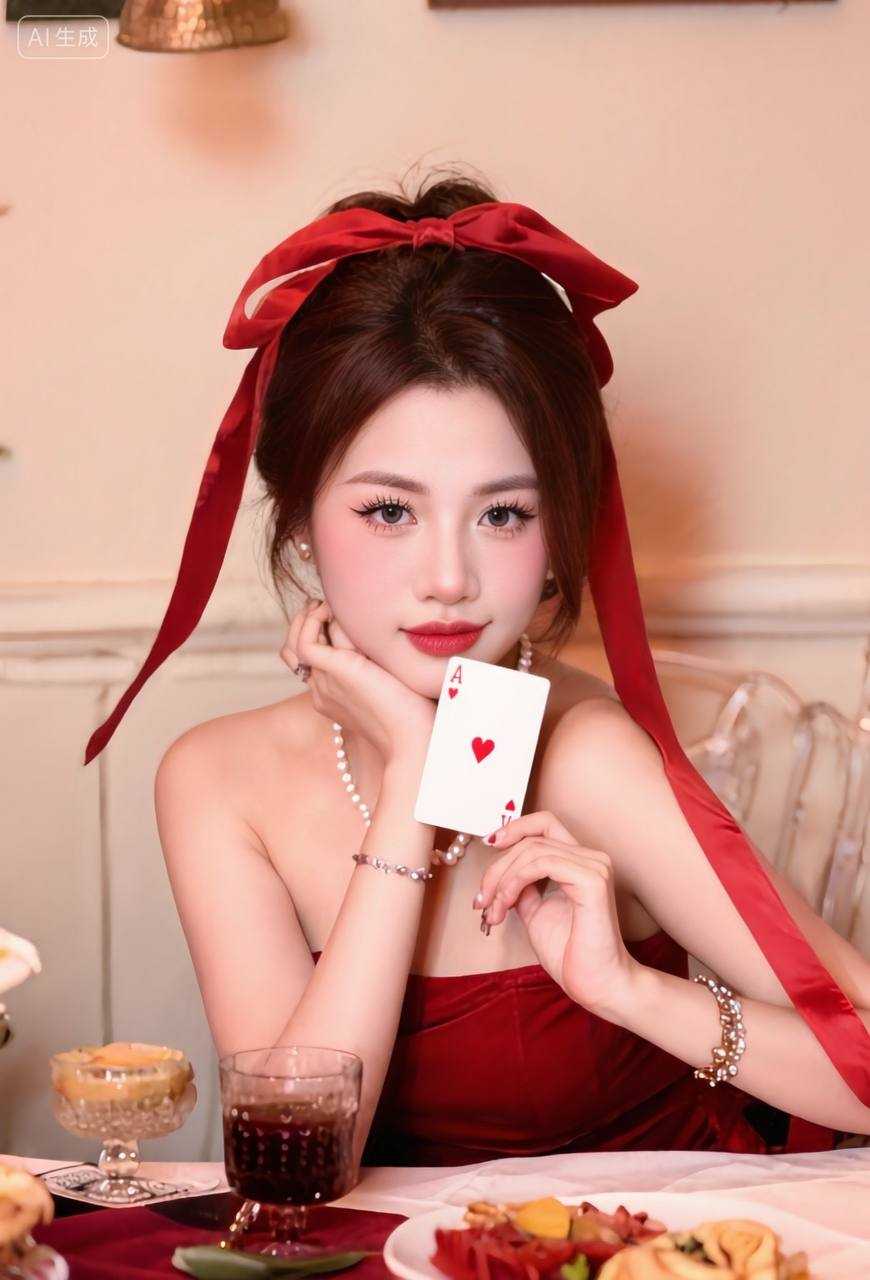 Bàn chơi Blackjack với các lá bài và chip cược